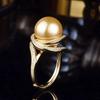 Accesorios DIY Anillo europeo y americano precioso Plata de ley S925 anillo de perlas accesorios de soporte vacío porta anillos semiterminado