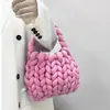 Tela de hilo islandés extra gruesa transfronteriza para bolsa de algodón rellena en el centro DIY para tejer a mano bolso de mano de moda estilo coreano hecho en casa bolso bandolera