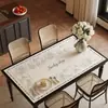 Tapete de mesa de jantar luxuoso e de alta qualidade, toalha de mesa, à prova d'água, à prova de óleo, resistente ao calor, lavável, protetor de superfície de mesa de centro, isolante térmico e resistente a altas temperaturas