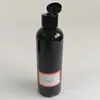 Garrafa Flip-Top Preta 20-200ml PET Tampa Borboleta Plástico Loção Líquida Squeeze Frasco Cosmético Frasco Vazio