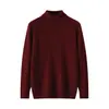 Suéter de Cashmere Puro de Alta Qualidade e Luxo Baicai Rong Outono/Inverno 2026 para Homens com Gola Alta Suéter de Cashmere Tricotado