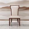 Directo de fábrica hotel restaurante silla de madera maciza cuero PU coreano mesa de comedor eléctrica caja de lujo silla de comedor a juego blanca
