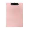 A4 Placa de acrílico transparente Clipe Pad Hard Board Student Writing Pad Cartoon Test Paper File Storage Board Clip