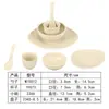 Conjunto de utensílios para fondue Shanhuansanshanshan Yefeng com quatro peças, utensílios para fondue de frango com coco para o salão principal, copos, pratos, tigelas