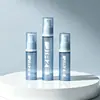 Botella de spray al vacío transparente azul de pequeña capacidad de 5 ml, 10 ml, 15 ml, hecha de material AS, tamaño de viaje portátil para muestras de cuidado de la piel