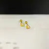 Acero de Titanio Gato Cruz Calabaza Patrón Geométrico y Otros Pendientes Simples Versátiles Corazón Diamante Pendientes Personalizados