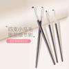Pincel para sombras de ojos, pincel para detalles, pincel pequeño de pelo de caballo, pincel para delineador, viñeteo fino, pincel portátil para maquillaje blanco puro Cangzhou Qingxian