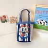 Bolso de mano portátil para oficinistas, bolso cubo de lona, bolso cubo lindo para llevar en la mano, bolsa de almuerzo, bolso de mano para mamás que salen