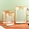 Bolsa Transparente de PP Sacola de Presente Personalizada Sacola de Presente Plástico Casamento Doce Bolsa Plástica Logo Impresso Personalizado