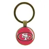 Amazon Transfronterizo NFL Equipo de Fútbol Americano Logo Gema del Tiempo Aleación Llavero Colgante de Llave para Mochila Escolar