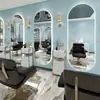 Espelho de Barbearia, Espelho Especial para Salão de Cabeleireiro, Espelho de Celebridade da Internet, Espelho de Corpo Inteiro, Montado na Parede, Iluminado, Modelo Novo, Espelho de Parede, Espelho para Cabeleireiro
