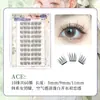 Pestañas Postizas Segmentadas Xixi Jade Blanco Transparentes y Largas Sin Pegamento Estilo Manga Natural Ojos Grandes Pestañas de Chica de Grupo Coreano