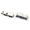 Suministro conector hembra usb micro5p Pin placa enchufable cuerno pequeño 4 patas 7. Trenza de parche de estaño para niebla tipo 2mmb
