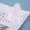 Molde de Resina de Cristal DIY Amapola Conejo 3D Muñeca Linda Conejo de Jade Conejo de Orejas Largas Molde de Silicona
