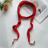 Bufanda Delgada Hueca de Capas Únicas Estilo Coreano 2026 Nuevo Estilo Harajuku Chica Picante Bufanda Larga de Punto para el Cuello