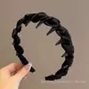 Tiara Coroa Alta de Strass Borboleta para Mulheres, Nova Faixa de Cabelo Ondulada Moderna Antiderrapante para Lavar o Rosto