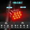 Bucklos 10LED Luz Delantera y Trasera para Bicicleta Tipo-C Carga Rápida IP65 Impermeable Iluminación de Alto Brillo para Rodar de Noche