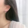 Pendientes de gato de plata s925 para mujer, verano 2020, pequeños pendientes colgantes con incrustaciones de diamantes, pendientes pequeños cortos, estilo fresco que combina con todo.