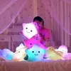 Juguete de peluche almohada de estrella luminosa decoración romántica de estrella de cinco puntas regalo de cumpleaños para niña una generación de pelo