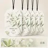 Tarjetas de aromaterapia en stock, hojas perfumadas para coche, marcapáginas difusores para armario, etiquetas colgantes, hojas perfumadas de papel, decoraciones colgantes de fragancia duradera