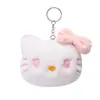 Llavero de peluche de monstruo tuerto transfronterizo, muñeco, colgante para mochila escolar, lindo dibujo animado, gato KT, regalo pequeño, fábrica