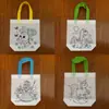 Mochila de Cordón para Dibujo Infantil Cpce con Bolsillo de Cordón Dibujo Animado No Tejido Cordón Bolsillo de Cordón para Colorear DIY