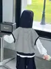 Conjunto de Tres Piezas Rayado de Algodón para Niño para Primavera y Otoño, Atuendo Suave y Cómodo de Estilo Coreano para Niños, Ropa Suelta Transpirable para Bebé