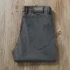 Estación Europea Verano Gama Alta Pantalones Rectos Finos Suaves Sin Planchar Elásticos Anti-arrugas Estilo Americano Cinco Bolsillos Pantalones Casuales para Hombre