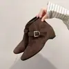Nuevas Botas Desnudas y Botas para Mujer con Aumento Oculto de Altura Estilo Británico Botines Tacón de Cuña 2026 Botas de Moda Tendencia Otoño/Invierno 5 cm Versátil