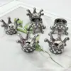 Aleación Estéreo Micro-Pavimentado Circonita Corona Joyería Accesorios DIY Cadena de Teléfono Móvil con Cuentas Llavero Wenwan Accesorios de Maíz