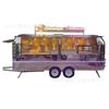 Carro móvil gourmet para comer sobre ruedas con brisa fresca transfronteriza, cuatro ruedas, grande, multifunción, espejo de puerta flash, carro comedor de acero inoxidable a la venta