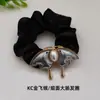 Yingyi Joyería DIY Brocado Song Nuevo Base de Scrunchie de Satén con Lazo Material de Cuerda para el Cabello Otoño e Invierno