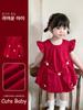 Vestido de Verão 2025 para Bebê Menina Flor de Botão 5331 Saia de Cogumelo Vestido de Princesa Elsa Frozen