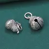 Colgante de plata de ley 99 pies colgante de calabaza de plata vintage Hueco Pequeño DIY material de cuentas hecho a mano accesorios de joyería