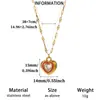 Collar con colgante de corazón gótico más vendido transfronterizo, accesorio de estilo punk dulce y genial único, versátil, venta al por mayor directamente del fabricante