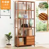 Adornos de Estante Antiguos, Nuevo Estante de Almacenamiento Estilo Chino, Pequeño Estante para Té, Vitrina para Exhibir Té, Estante de Almacenamiento para Juego de Té, Armario de Almacenamiento