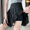 Falda Plisada 2026 para Mujer, de Cintura Alta, Adelgazante, Petite, Falda Media Plisada Estilo Traje, Falda Corta JK, Plisada Estilo Traje de Cintura Alta