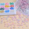 Amor estrella a través del agujero con cuentas pegamento de crema accesorios hechos a mano diy cadena para teléfono móvil accesorios de resina material para joyería pesaje