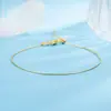 Pulseira de Corrente Cruzada Sólida para Primavera e Verão, Empilhável, Usável, Moda Simples Popular, Acessório Diário de Nicho Versátil para Mulheres