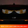 Luz LED Olho de Diabo para Carro Transfronteiriça Luz de Expressão XS Vidro Frontal e Traseiro Luz Decorativa Luminosa de Atmosfera Fiação USB Sem Fio