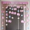 Cortina de Puerta de Cinta Mágica Estrella de Cinco Puntas Rosa Cortina de Doble Cara Cortina Divisoria de Dormitorio Cortina de Baño Cocina Estilo Ins para el Hogar