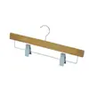 Perchero de madera maciza sin costuras antideslizante para pantalones Tienda Boutique Marca Hotel B&B Perchero para ropa para el hogar Diseño simple Clip de tabla ligera