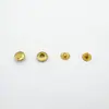 688 Cobre Puro 8mm Cuatro Botones Tres Piezas Cartera para Jeans Ropa Redonda Mini Pequeña Hebilla Oculta Hebilla Femenina Accesorios
