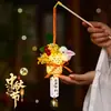 Lanternas Novas do Festival do Meio do Outono de 2026, Lanternas Portáteis Brilhantes de Estilo Antigo, Lanternas de Coelho de Tecelagem de Bambu Feitas à Mão para Crianças
