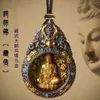 Colgante de Guanyin de las Mil Manos Estilo Tíbet, Colgante Protector de Ángel Guardián de los Doce Signos del Zodíaco, Ksitigarbha, Samantabhadra, Venta Directa del Fabricante