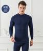 Ropa de Otoño y Pantalones para Hombres de Mediana Edad y Mayores Todo Algodón Delgado Suéter de Algodón para Hombre Cuello Medio de Algodón Traje de Ropa Interior Térmica para Hombre