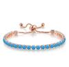 Pulsera ajustable de diamantes completos Popular en Europa y Estados Unidos Zircón redondo de 4 mm Fila única de cristal Joyería de piedra natal transfronteriza para mujer Venta al por mayor