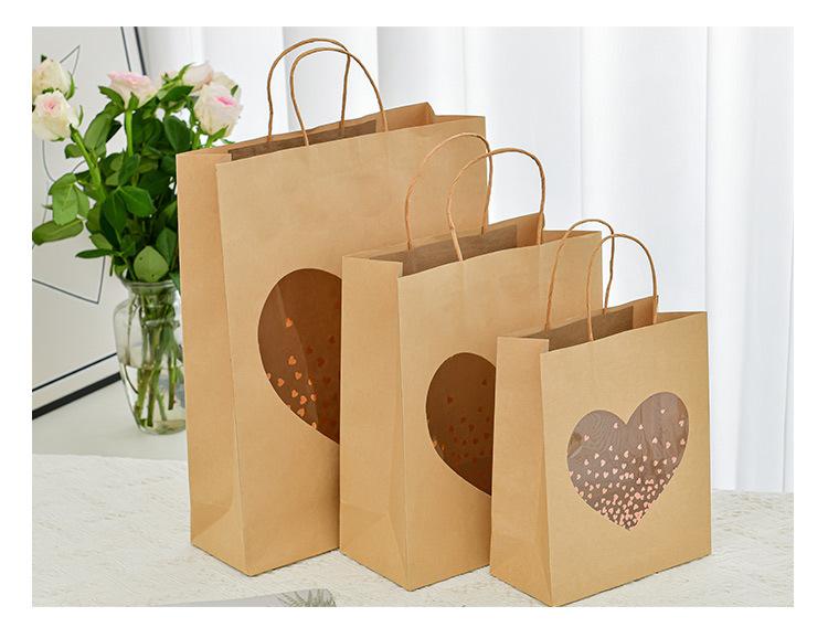 创意牛皮纸开窗礼品袋手提袋