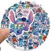 50 Pegatinas de Dibujos Animados Lilo y Stitch para Equipaje, Teléfono Móvil, Portátil, Guitarra, Decoración DIY