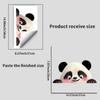 Pegatinas Electrostáticas Nuevas Creativas Lindas de Panda Blanco y Negro Sin Pegamento, Adecuadas para Sala de Estar, Balcón y Otras Ventanas de Vidrio
